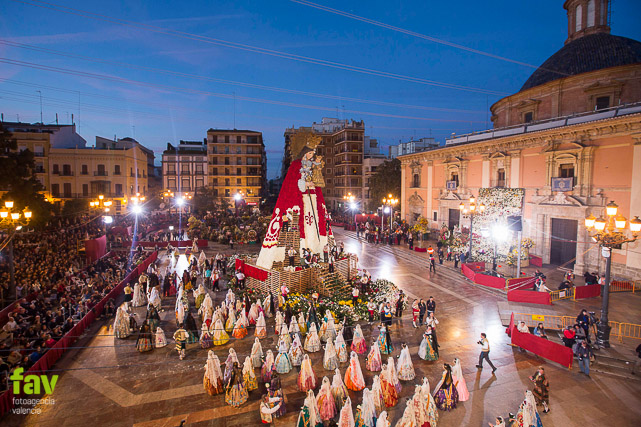 Fotoagencia valencia, fotos fallas, ofrenda